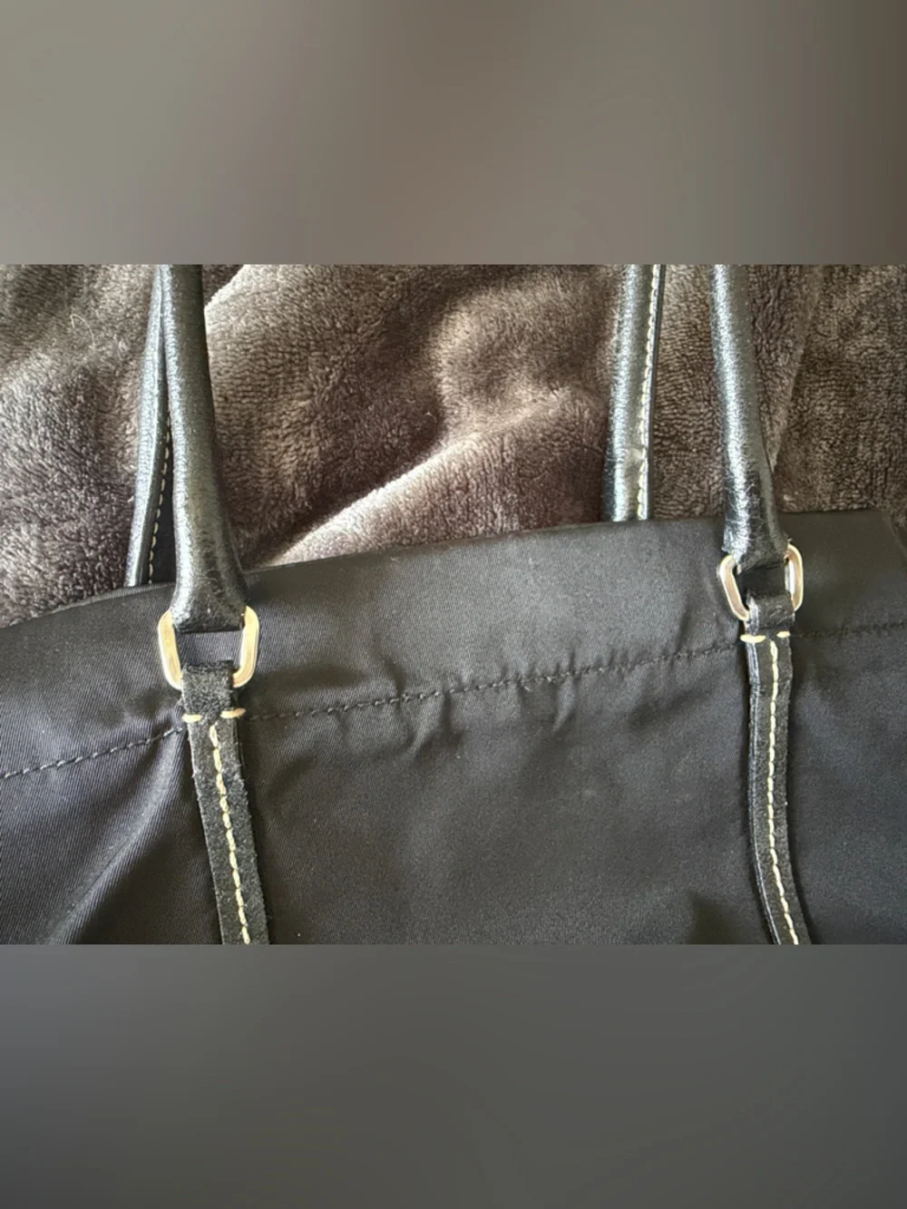 Prada Black Nylon Small Tote Bag